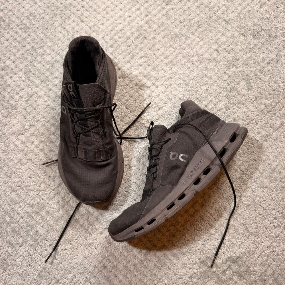 ON CLOUD CLOUDNOVA X Black womens sneakers 7.5 running comfort